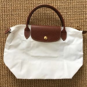 Longchamp Le Pliage Small Handbag White
